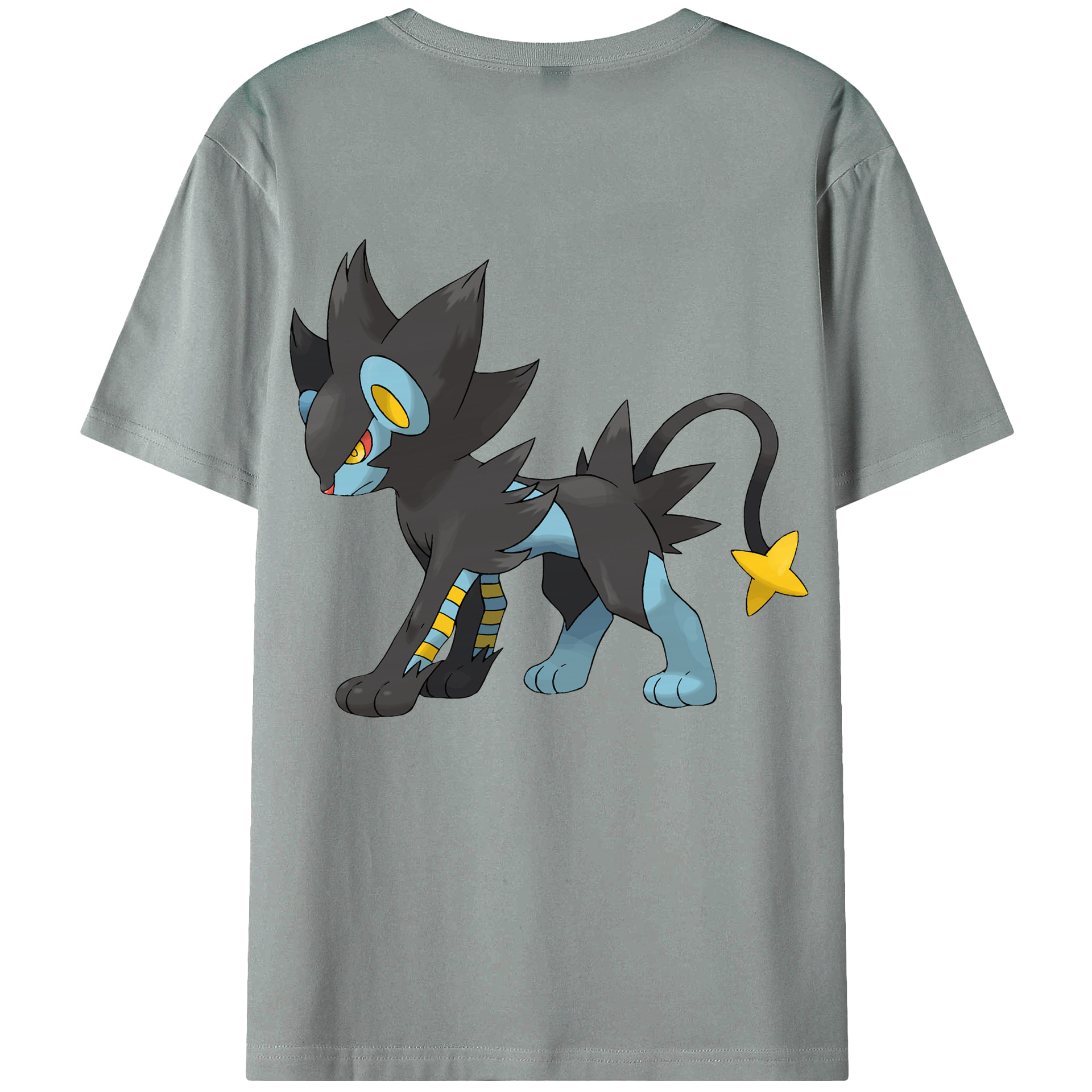 （画像用） ポケットモンスター Pokémon 綿100％ メンズ半袖Tシャツ（バックプリント） 通気性